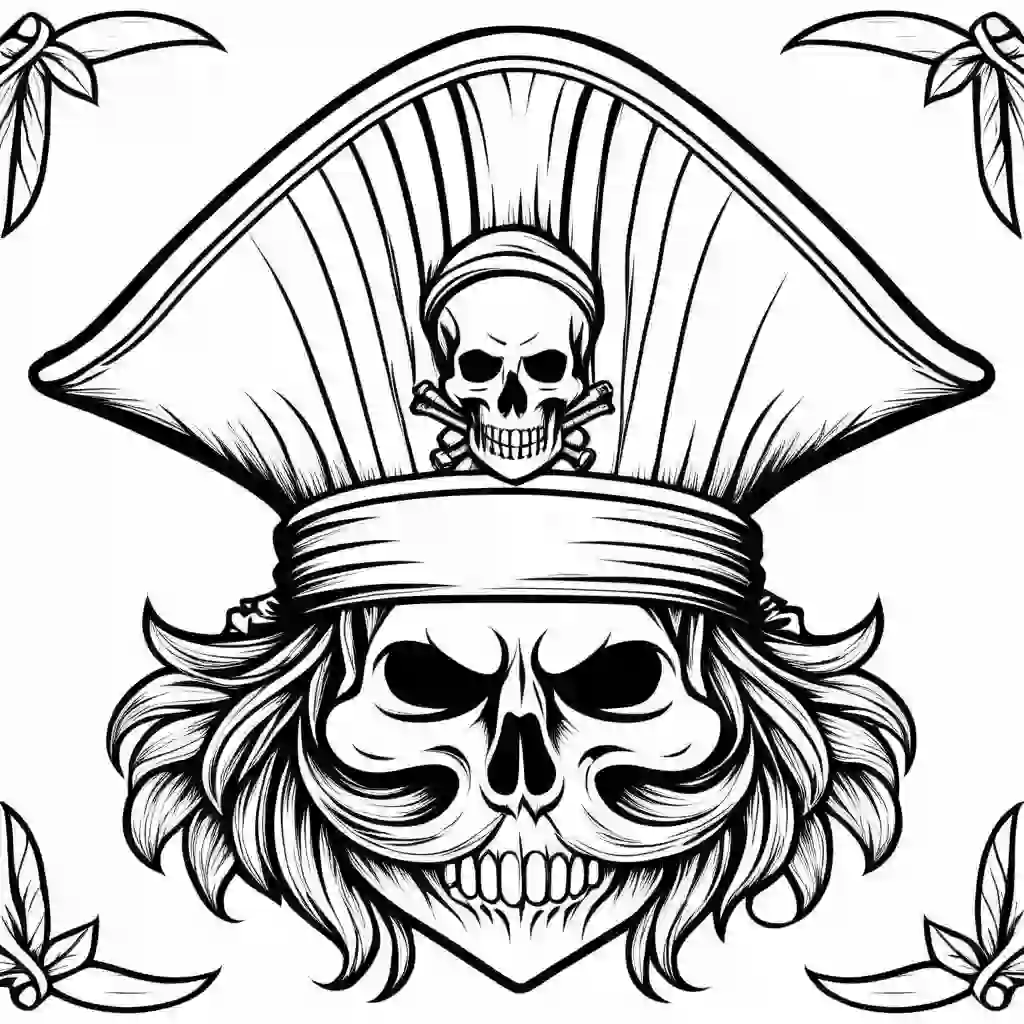 Pirate Hat coloring pages